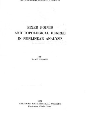 خرید و دانلود نسخه کامل کتاب Fixed Points Degree in NonLinear Analysis