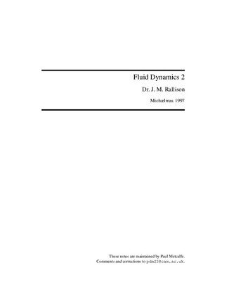 خرید و دانلود نسخه کامل کتاب Fluid Dynamics 2