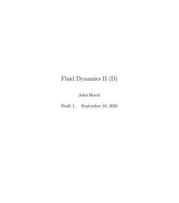 خرید و دانلود نسخه کامل کتاب Fluid Dynamics II