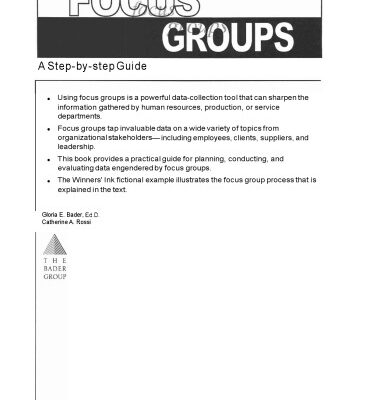 خرید و دانلود نسخه کامل کتاب Focus Groups: A Step-By-Step Guide (3rd Edition)