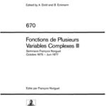 خرید و دانلود نسخه کامل کتاب Fonctions de Plusieurs Variables Complexes III