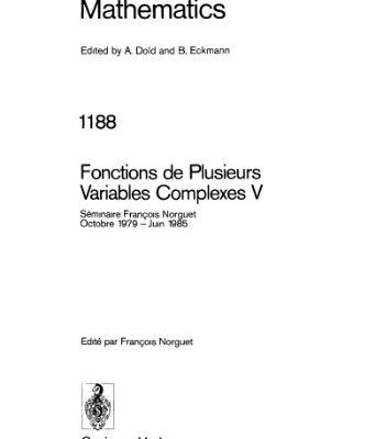خرید و دانلود نسخه کامل کتاب Fonctions de Plusieurs Variables Complexes V