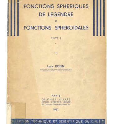 خرید و دانلود نسخه کامل کتاب Fonctions Sphériques de Legendre et Fonctions Sphéroidales