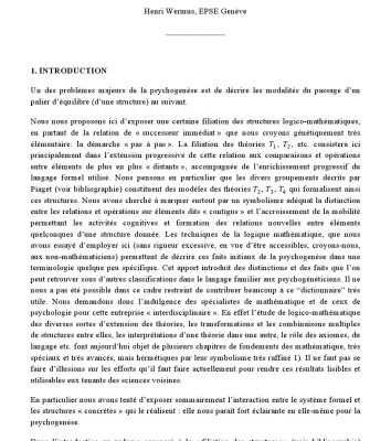 خرید و دانلود نسخه کامل کتاب Formalisation de quelques structures initiales de la psychogenèse