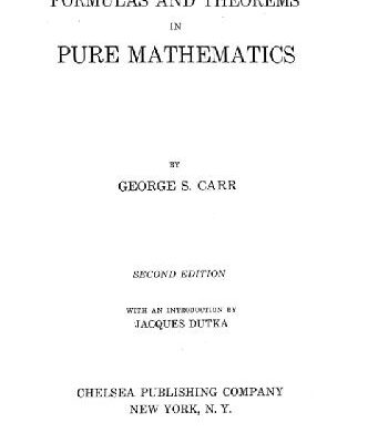 خرید و دانلود نسخه کامل کتاب Formulas and Theorems in Pure Mathematics