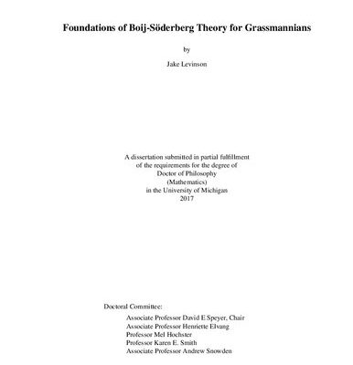 خرید و دانلود نسخه کامل کتاب Foundations of Boij-Söderberg Theory for Grassmannians