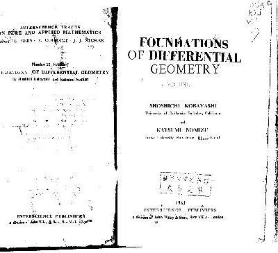 خرید و دانلود نسخه کامل کتاب Foundations of Differential Geometry