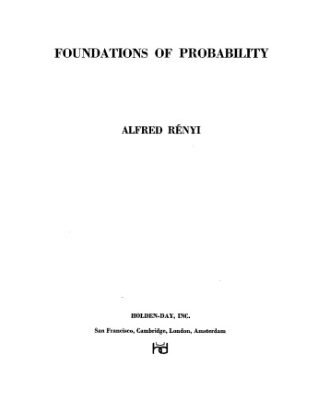 خرید و دانلود نسخه کامل کتاب Foundations of Probability
