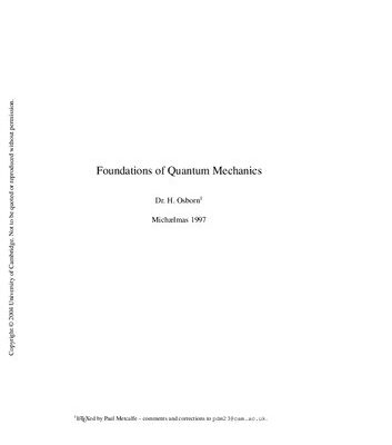 خرید و دانلود نسخه کامل کتاب Foundations of Quantum Mechanics
