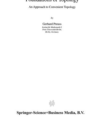 خرید و دانلود نسخه کامل کتاب Foundations of topology: an approach to convenient topology