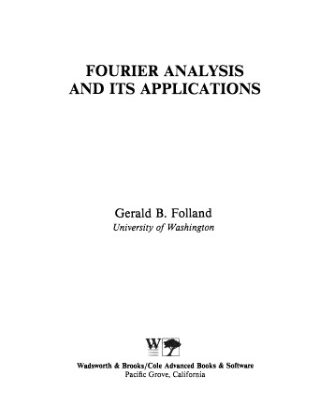 خرید و دانلود نسخه کامل کتاب Fourier analysis and its applications