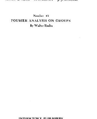 خرید و دانلود نسخه کامل کتاب Fourier analysis on groups