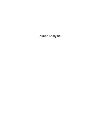 خرید و دانلود نسخه کامل کتاب Fourier Analysis