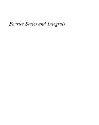 خرید و دانلود نسخه کامل کتاب Fourier Series and Integrals
