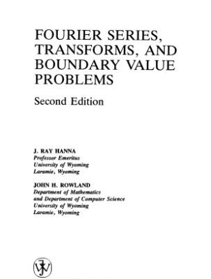 خرید و دانلود نسخه کامل کتاب Fourier Series, Transforms, and Boundary Value Problems