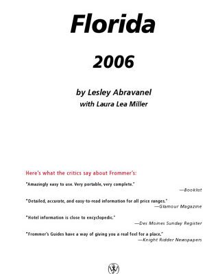 خرید و دانلود نسخه کامل کتاب Frommer’s Florida 2006 (Frommer’s Complete)