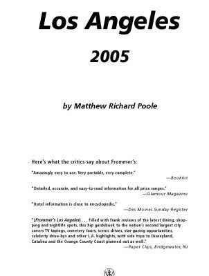 خرید و دانلود نسخه کامل کتاب Frommer’s Los Angeles 2005 (Frommer’s Complete)