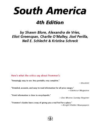 خرید و دانلود نسخه کامل کتاب Frommer’s South America (2008) (Frommer’s Complete)