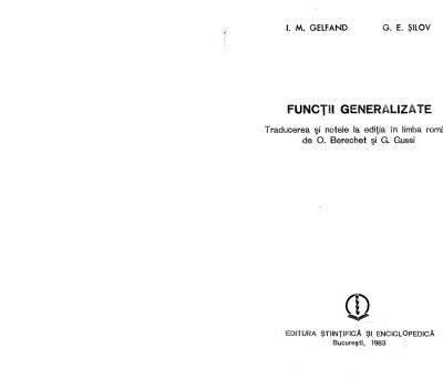 خرید و دانلود نسخه کامل کتاب Funcții generalizate