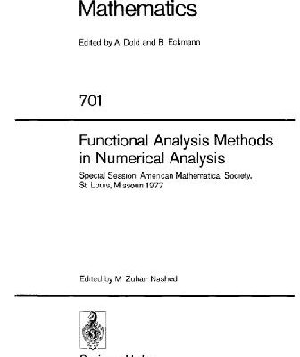 خرید و دانلود نسخه کامل کتاب Functional Analysis Methods in Numerical Analysis: Special Session, American Mathematical Society