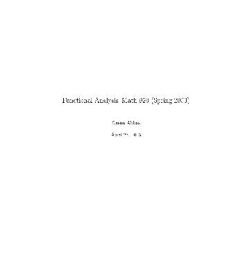 خرید و دانلود نسخه کامل کتاب Functional Analysis