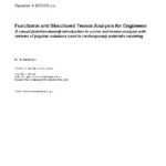 خرید و دانلود نسخه کامل کتاب Functional and Structured Tensor Analysis for Engineers