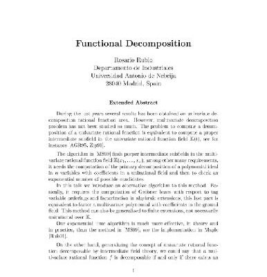 خرید و دانلود نسخه کامل کتاب Functional decomposition (ext.abs.)