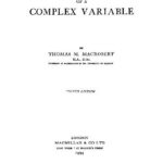 خرید و دانلود نسخه کامل کتاب Functions of a Complex Variable. 5th Ed