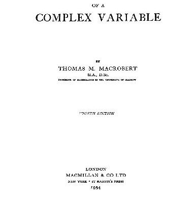 خرید و دانلود نسخه کامل کتاب Functions of a Complex Variable. 5th Ed