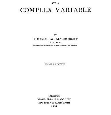 خرید و دانلود نسخه کامل کتاب Functions of a complex variable