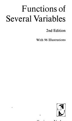 خرید و دانلود نسخه کامل کتاب Functions of several variables