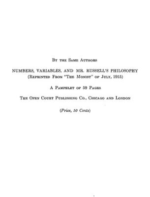 خرید و دانلود نسخه کامل کتاب Fundamental Conceptions of Modern Mathematics: Variables and Quantities