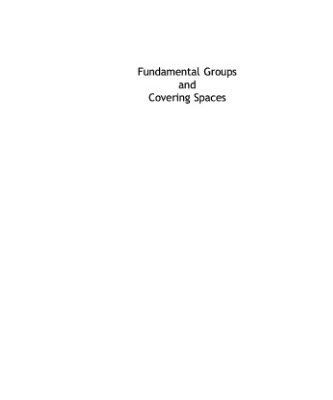 خرید و دانلود نسخه کامل کتاب Fundamental groups and covering spaces