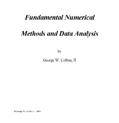 خرید و دانلود نسخه کامل کتاب Fundamental Numerical Methods and Data Analysis
