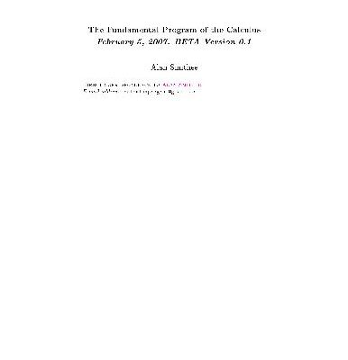 خرید و دانلود نسخه کامل کتاب Fundamental program of the calculus