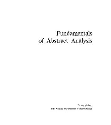 خرید و دانلود نسخه کامل کتاب Fundamentals of Abstract Analysis