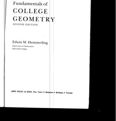 خرید و دانلود نسخه کامل کتاب Fundamentals of college geometry