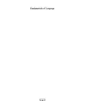 خرید و دانلود نسخه کامل کتاب Fundamentals of Language
