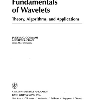 خرید و دانلود نسخه کامل کتاب Fundamentals of wavelets: theory, algorithms, and applications