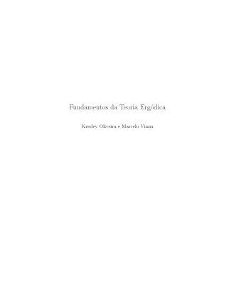 خرید و دانلود نسخه کامل کتاب Fundamentos da Teoria Ergódica