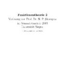 خرید و دانلود نسخه کامل کتاب Funktionentheorie 2