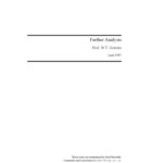 خرید و دانلود نسخه کامل کتاب Further Mathematical Analysis