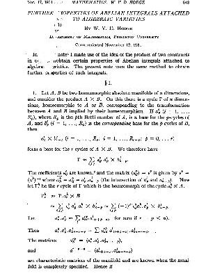 خرید و دانلود نسخه کامل کتاب Further Properties of Abelian Integrals Attached to Algebraic Varieties