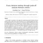 خرید و دانلود نسخه کامل کتاب Fuzzy decision making through trade-off analysis between criteria – Lee, Kuo