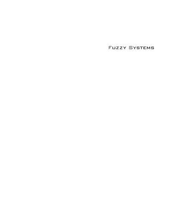 خرید و دانلود نسخه کامل کتاب Fuzzy Systems