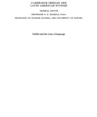 خرید و دانلود نسخه کامل کتاب Galdos and the Irony of Language