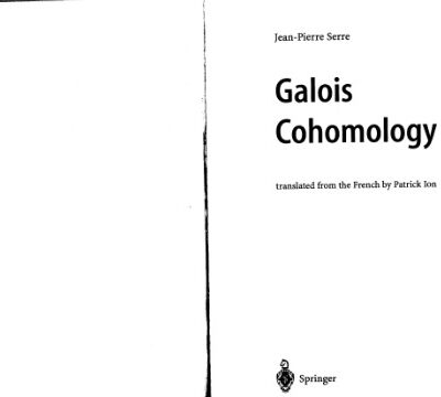خرید و دانلود نسخه کامل کتاب Galois cohomology.