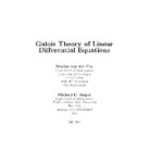 خرید و دانلود نسخه کامل کتاب Galois Theory of Linear Differential Equations