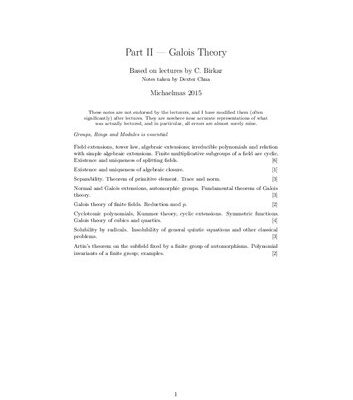خرید و دانلود نسخه کامل کتاب Galois Theory