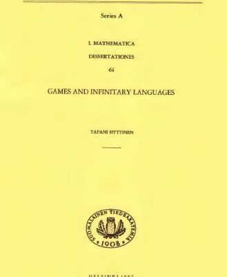 خرید و دانلود نسخه کامل کتاب Games and Infinitary Languages